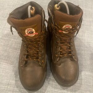 Brahma The Nameto Tr St Work Boots Mens Brown Leather Lace Up USA Size 8.5